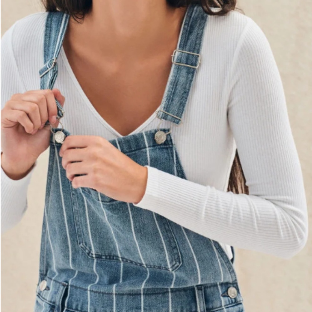PacSun Window Pane Overalls - Picture 4 of 5